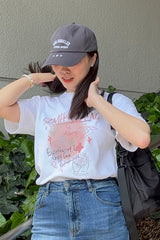ユニセックス　韓国風　韓国ファッション　ノームコア　ボーイッシュ　夏　半袖　Tシャツ　大人かわいい　