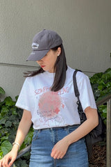 ユニセックス　韓国風　韓国ファッション　ノームコア　ボーイッシュ　夏　半袖　Tシャツ　大人かわいい　